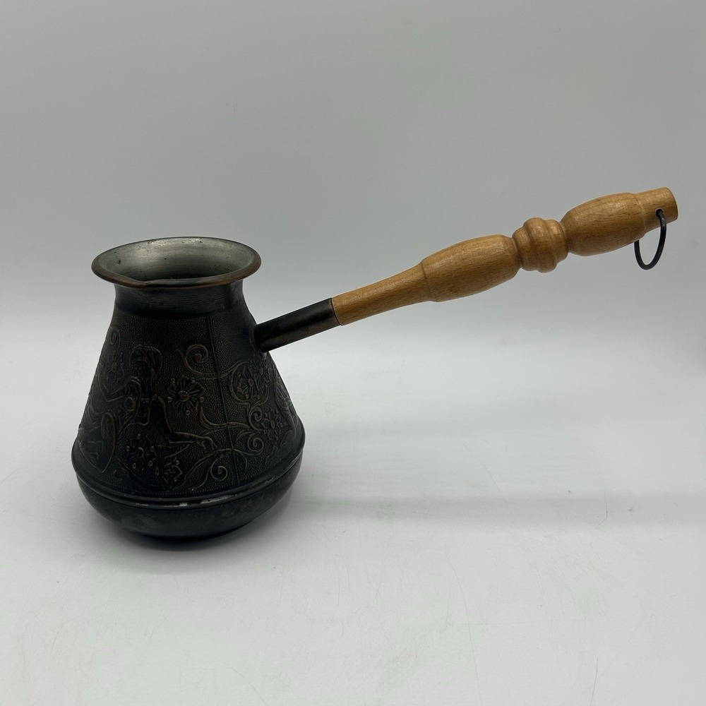 Vintage ARMENIAN COFFEE‎ MAKER IBRIK CEZVE Copper Turk Stanitsa Handmade